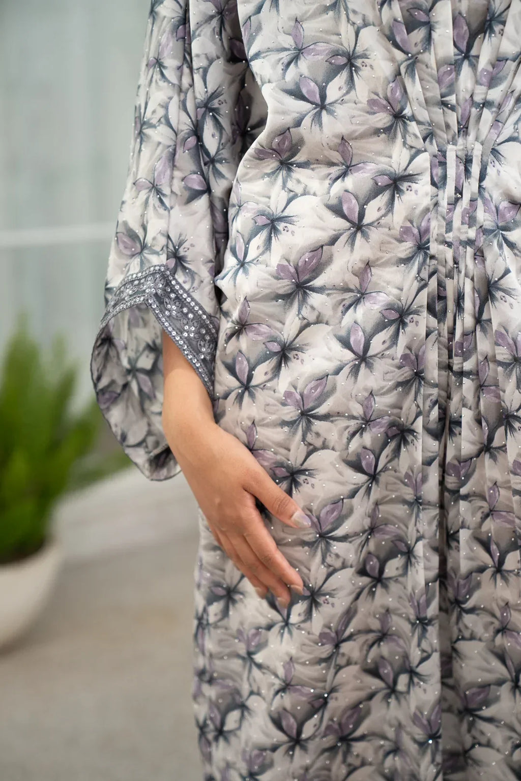 1 Piece Embroidered Kaftan
