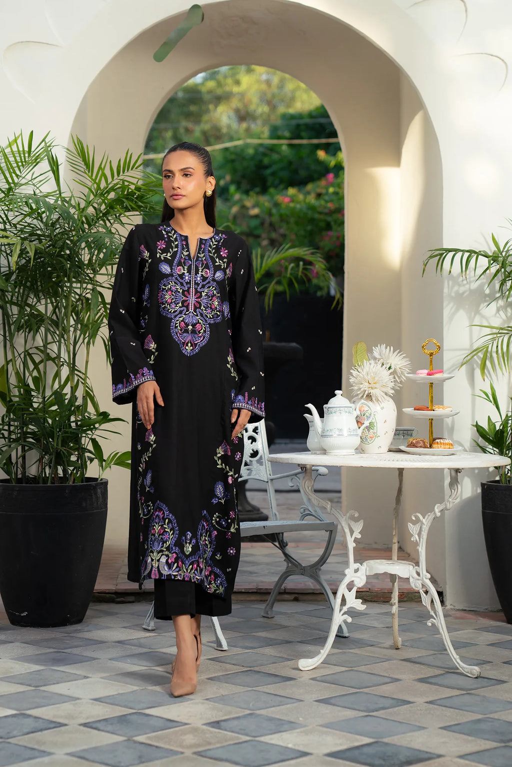1 Piece Embroidered Khaddar Shirt