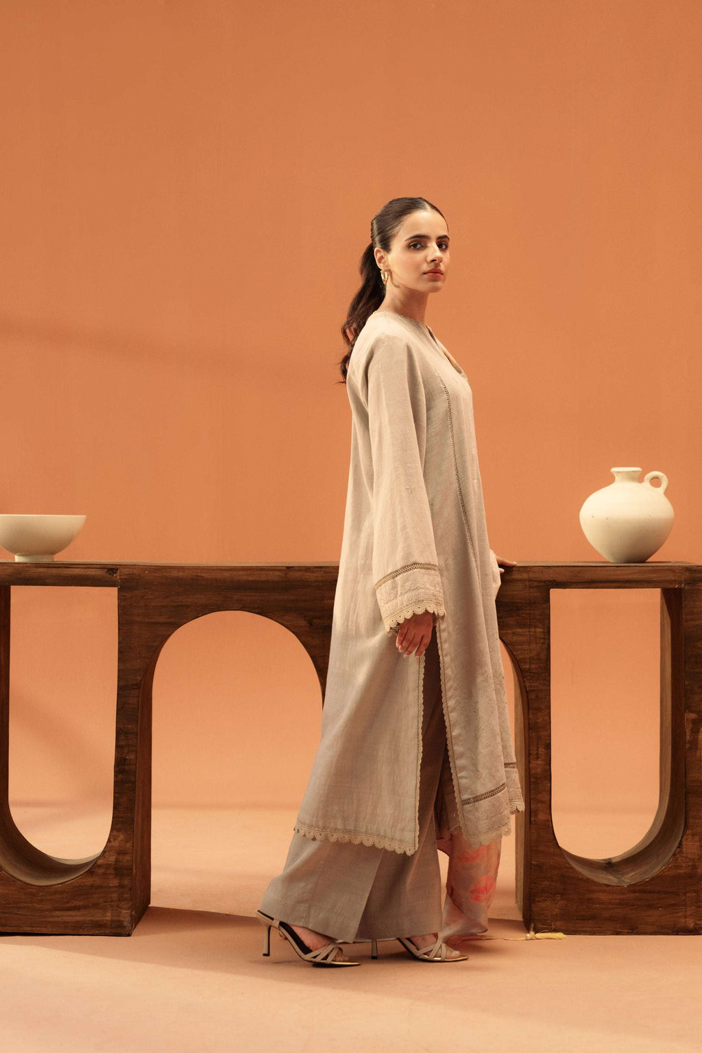1 Piece Embroidered Khaddar Suit