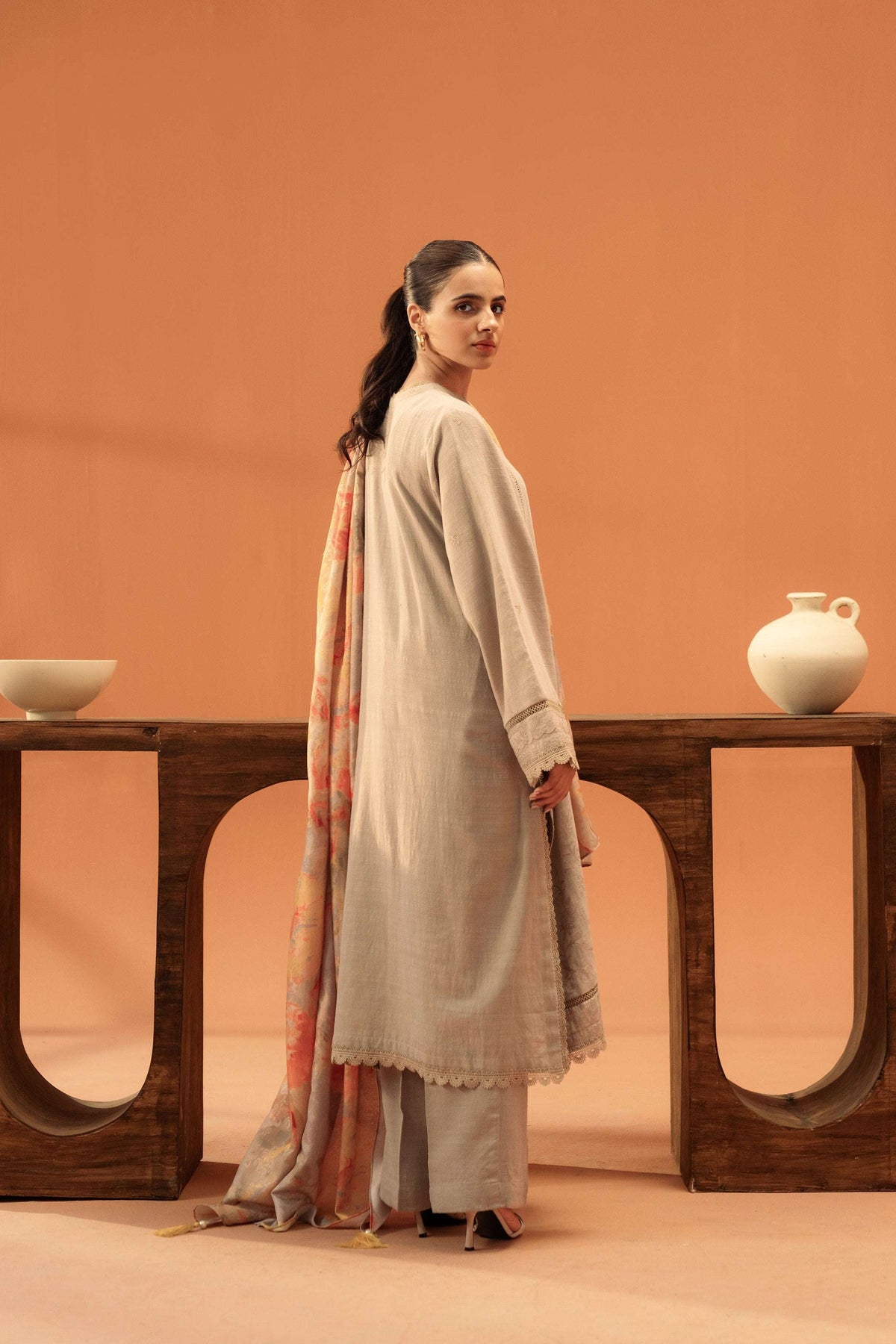1 Piece Embroidered Khaddar Suit
