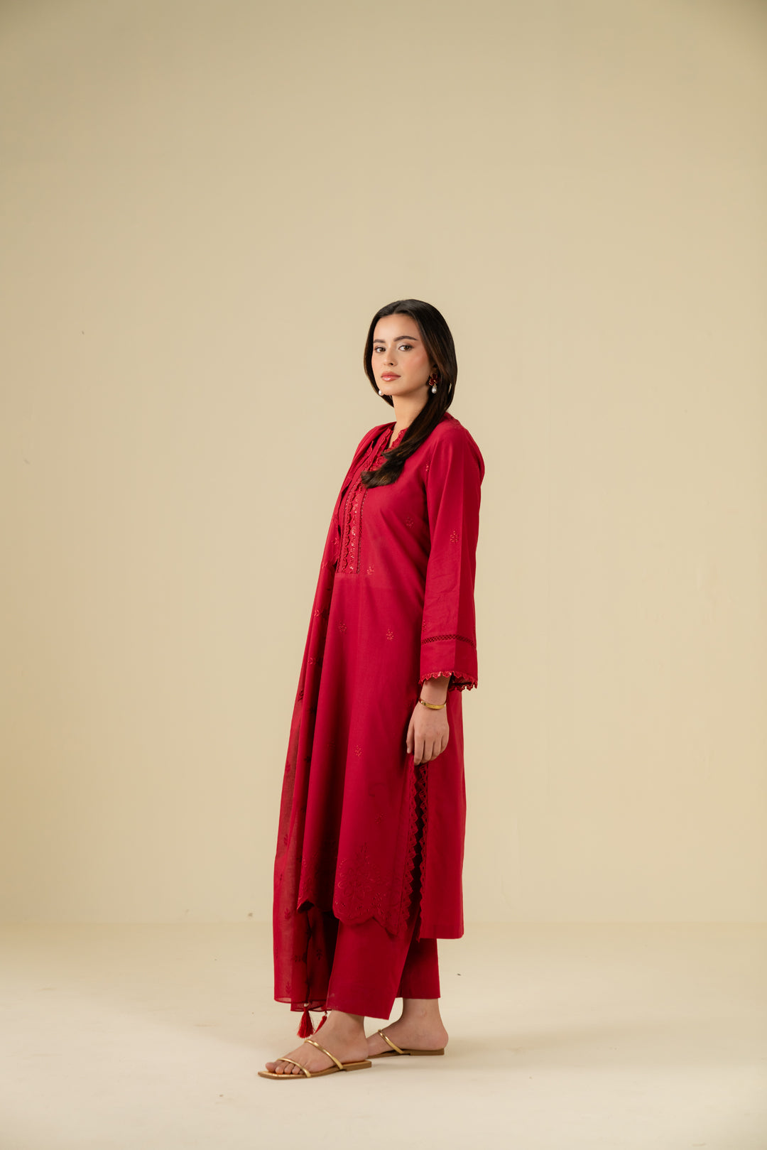 3 Piece Embroidered Lawn Suit