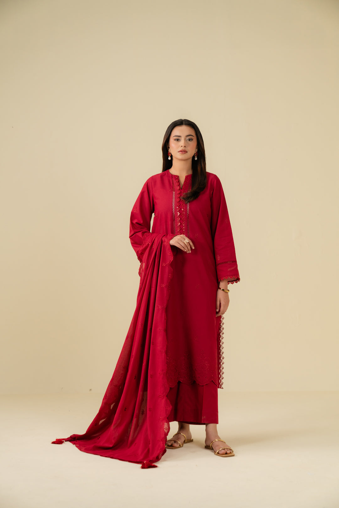 3 Piece Embroidered Lawn Suit