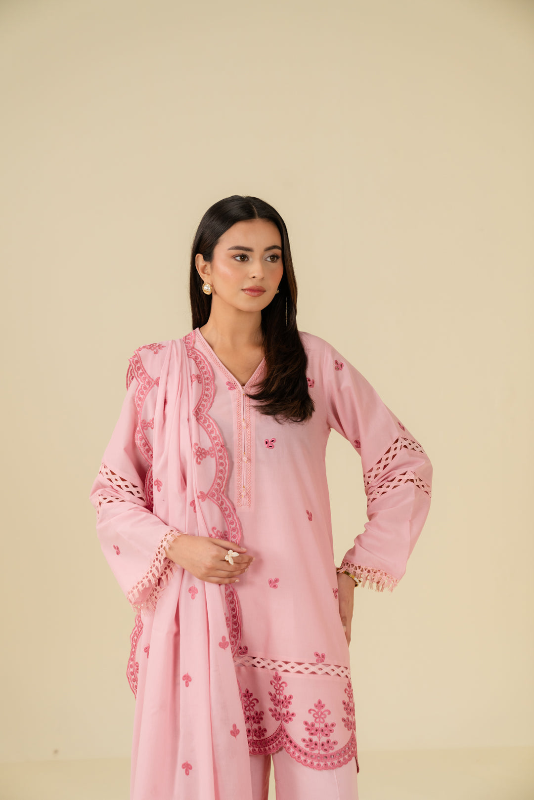 3 Piece Embroidered Lawn Suit