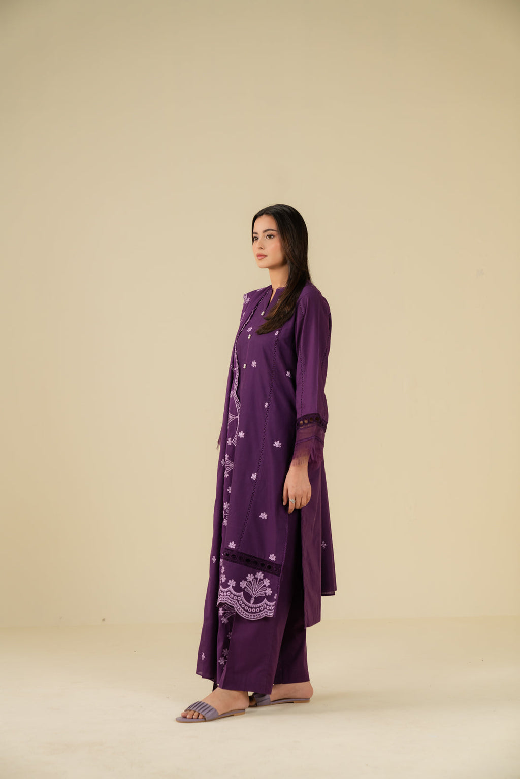 3 Piece Embroidered Lawn Suit