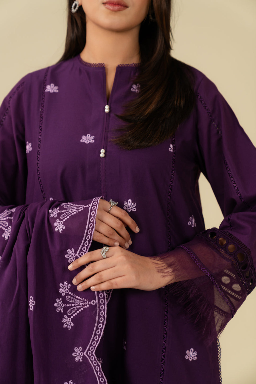 3 Piece Embroidered Lawn Suit
