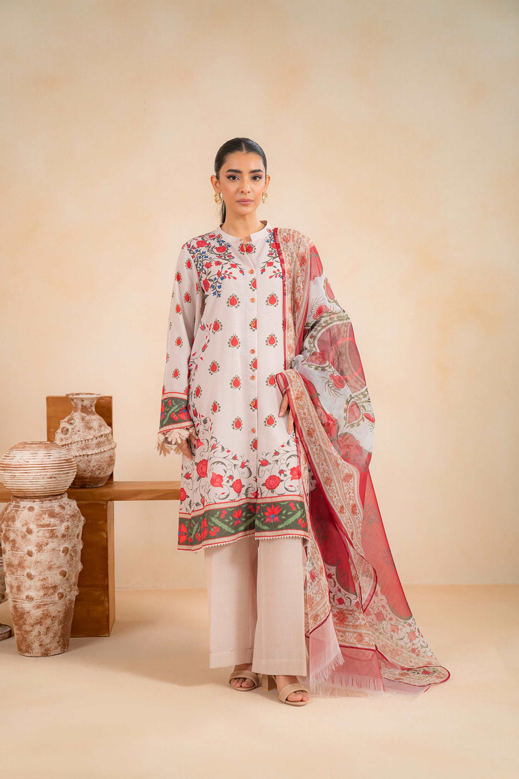 1 Piece Dyed Karandi Trouser