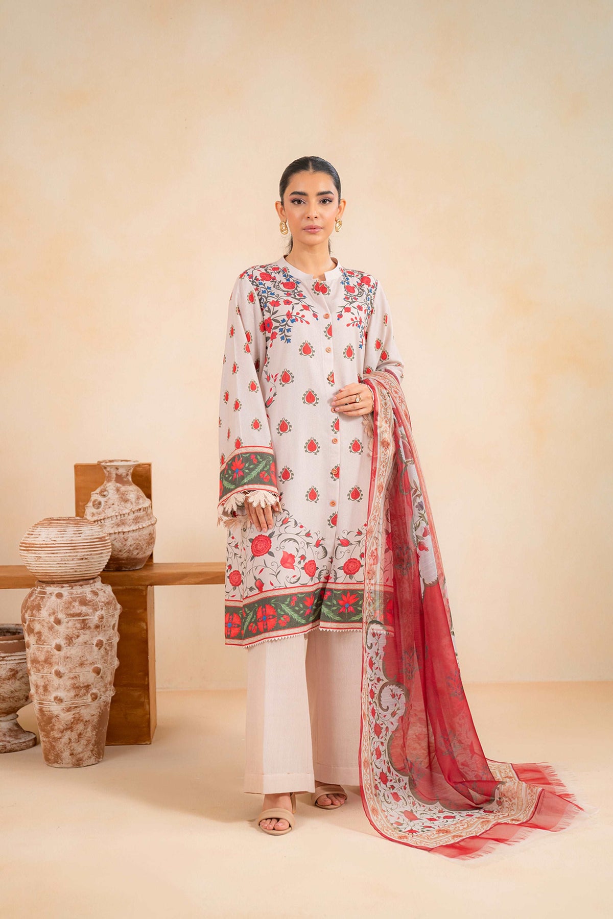 1 Piece Dyed Karandi Trouser