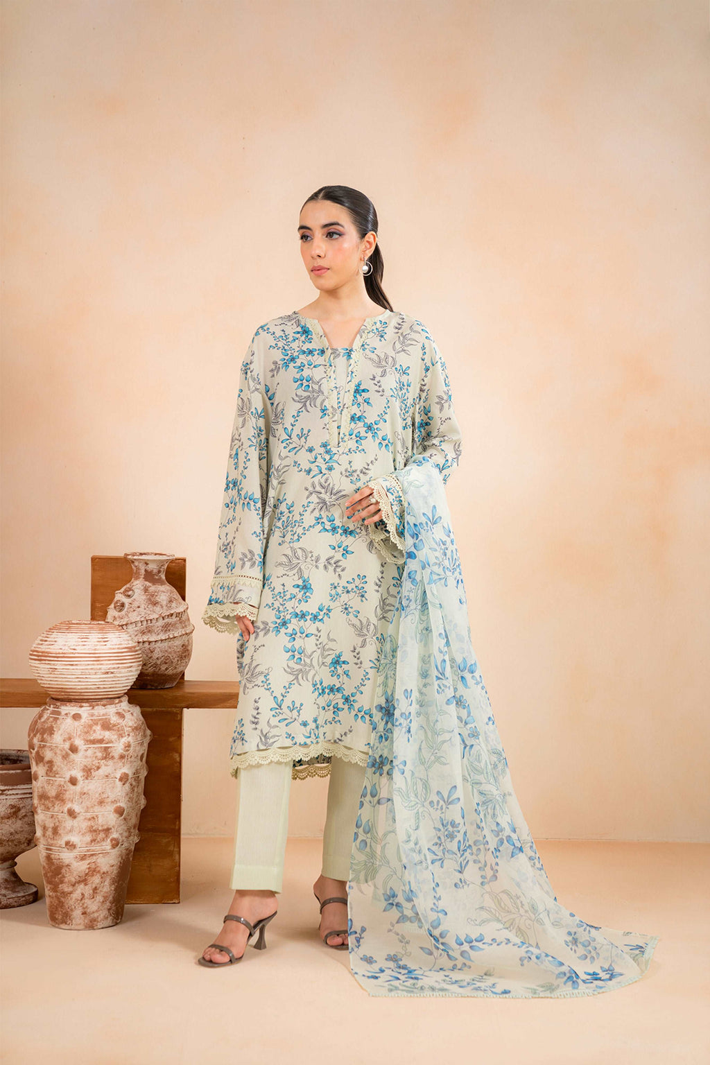 1 Piece Dyed Karandi Trouser