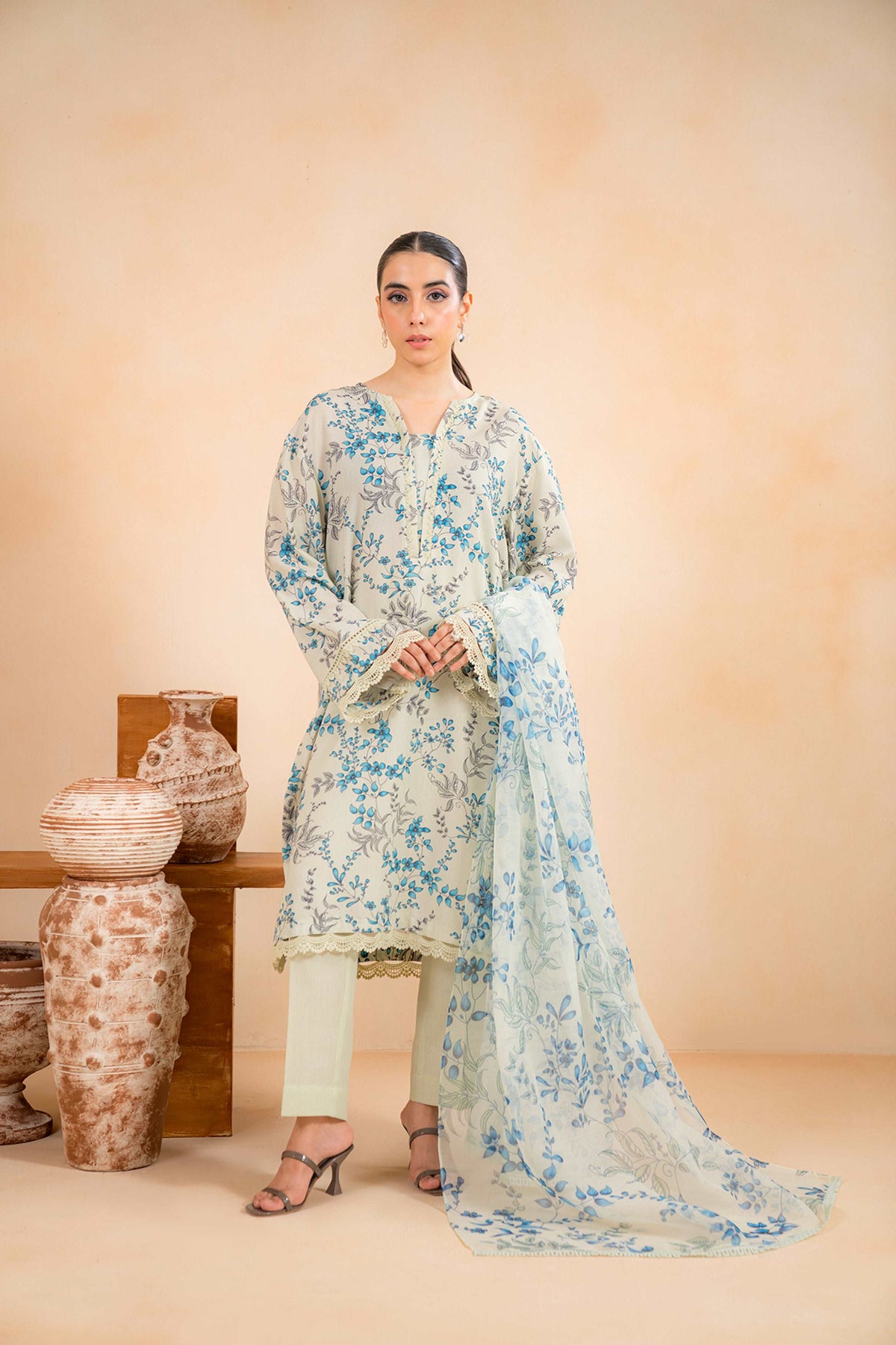 1 Piece Dyed Karandi Trouser