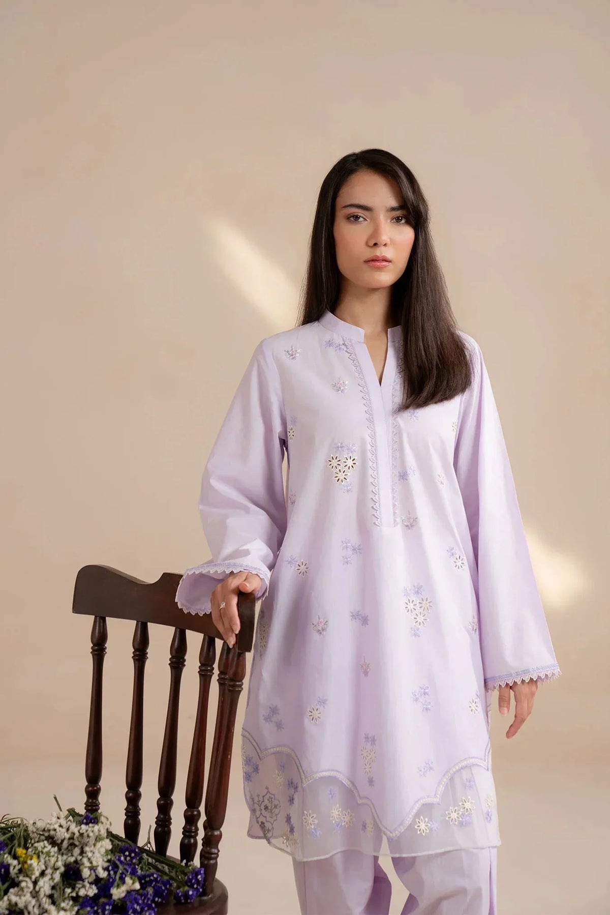 1 Piece Embroidered Lawn Shirt